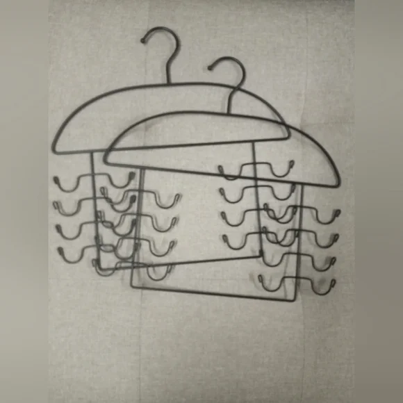 2 steel closet organizers hangers for tops, tanks, bras and cami. Never used - Picture 3 of 3